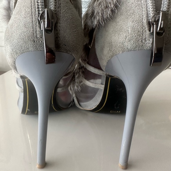 Charles Jourdan fur bootie - Picture 3 of 6